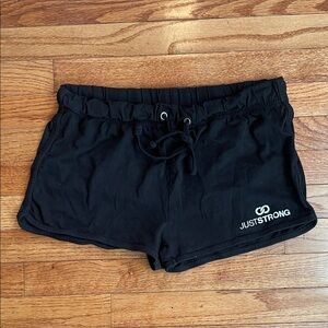 Just Strong Women's Black Athletic Shorts